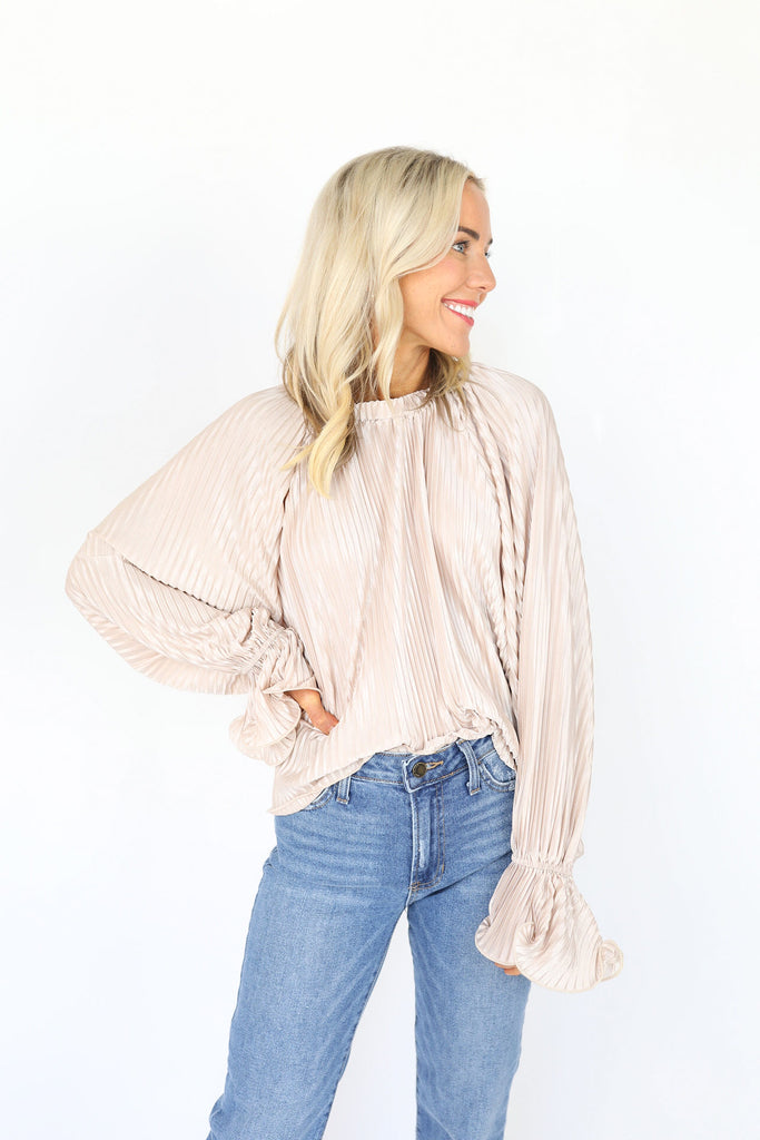 High Society Pleated Top
