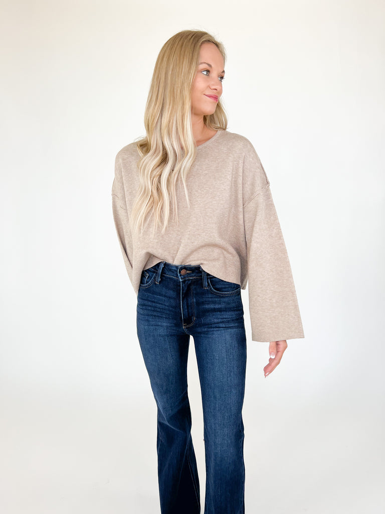 Carla Cropped Sweater Top