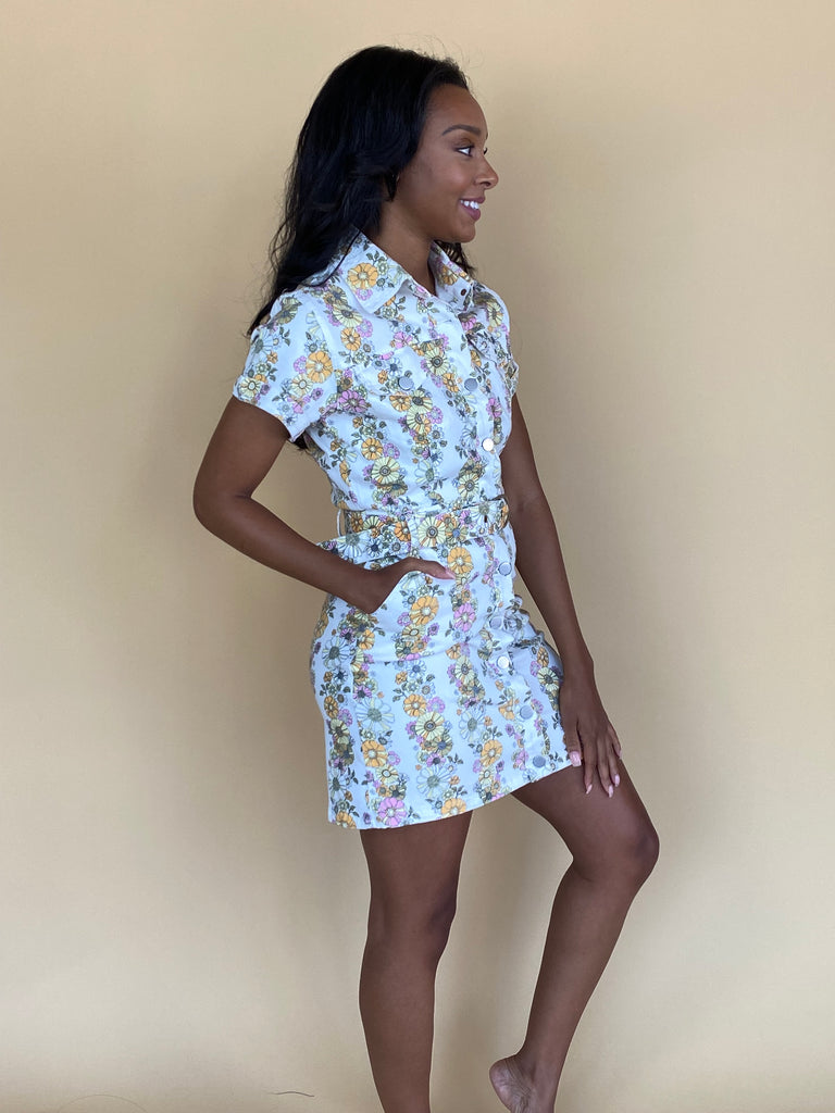Groovy Blooms Floral Dress