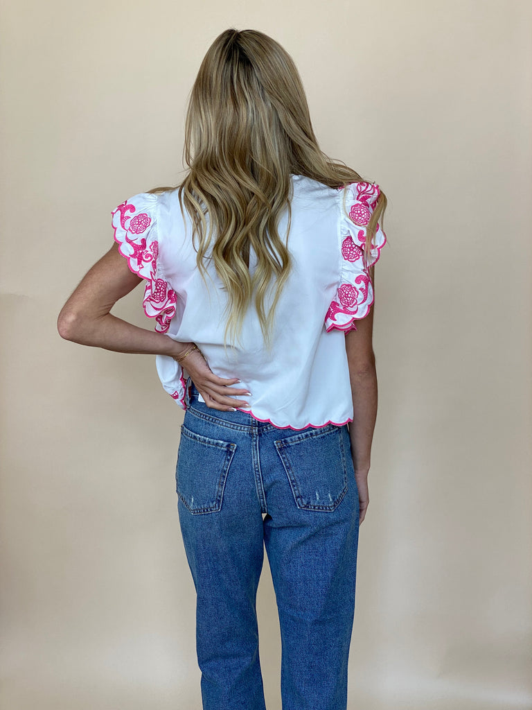 Rosie Embroidered Top