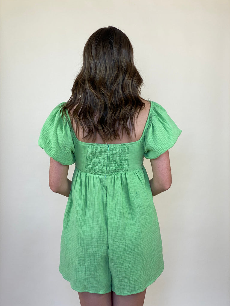 Daybreak Square Neck Gauze Romper