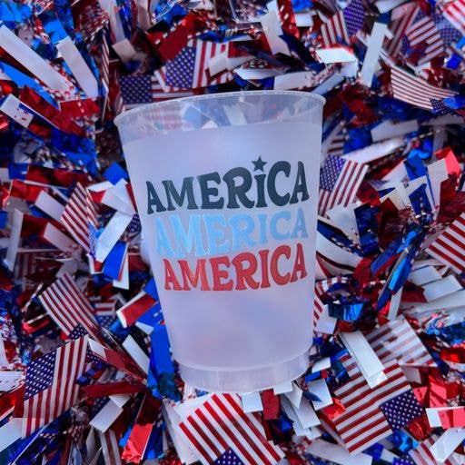 Sip Hip Pack of 10 Plastic Cups - America X 3