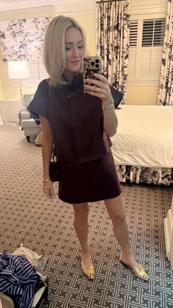 Sugar Plum Sweetheart matching top and skirt outfit