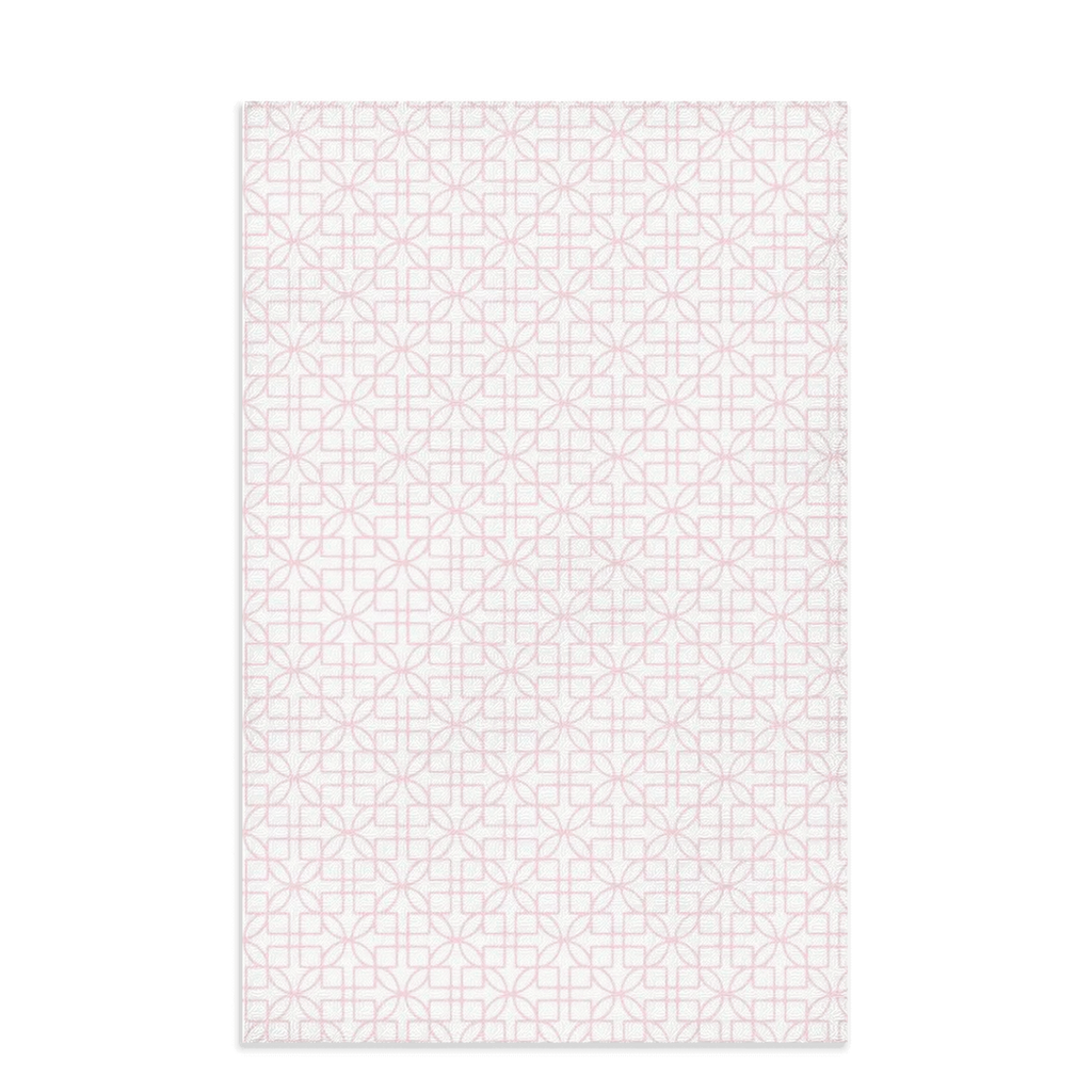 D&D Lattice Dish Towel - Pink