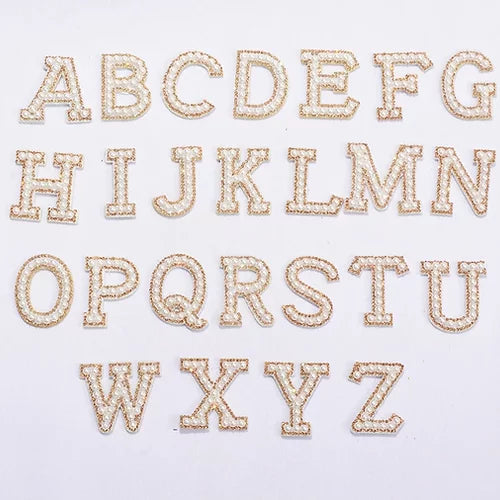 White Pearl Individual Letters