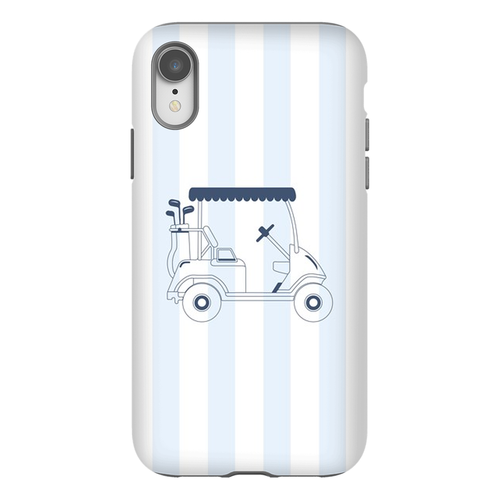 Blue Stripes Golf Cart Phone Case