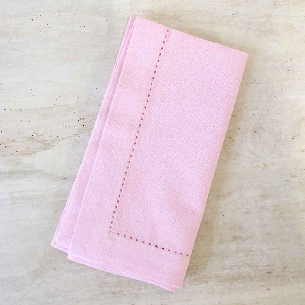 Royal Standard Napkin - Hemstitch Pink