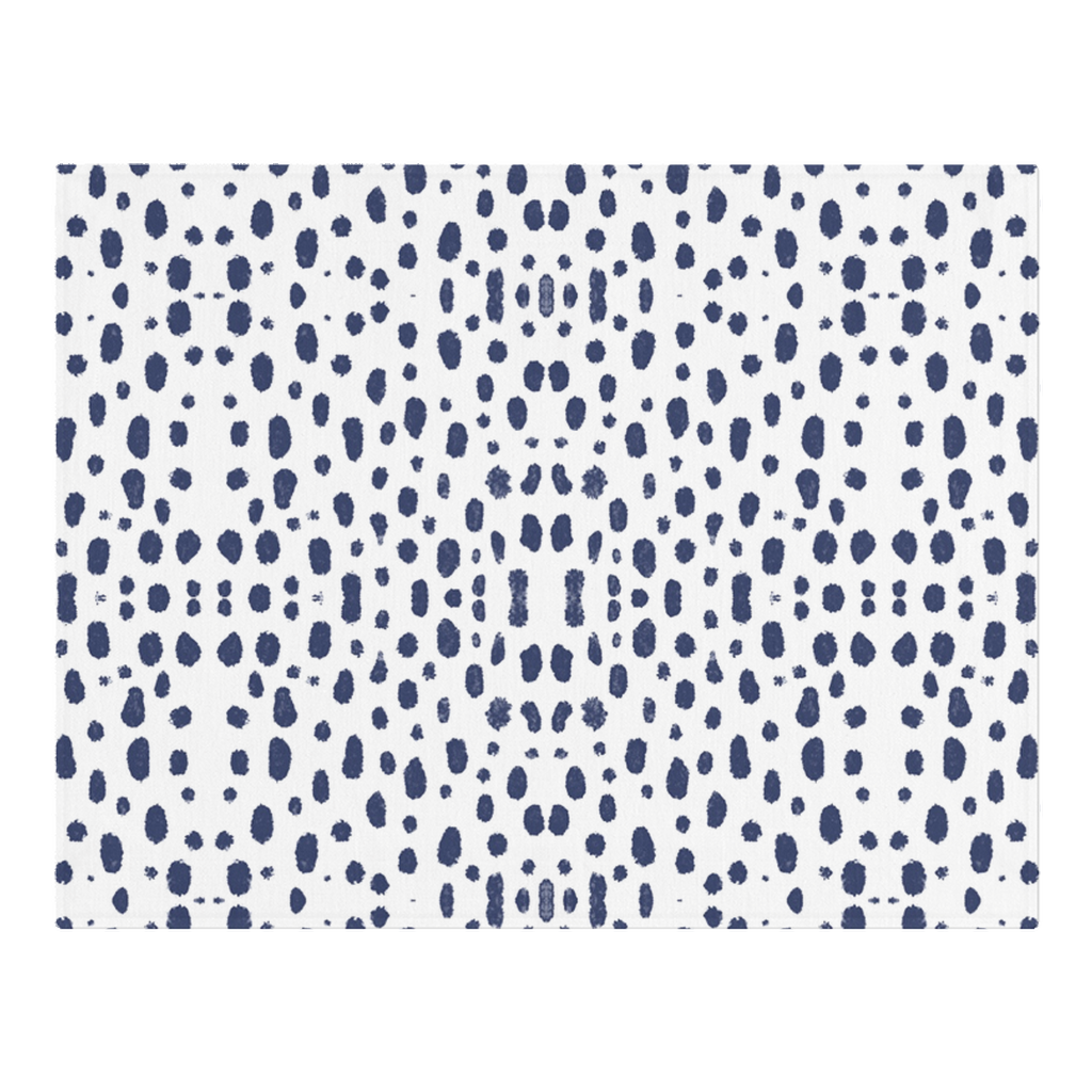 Woven Placemat - Spots on Spots Navy