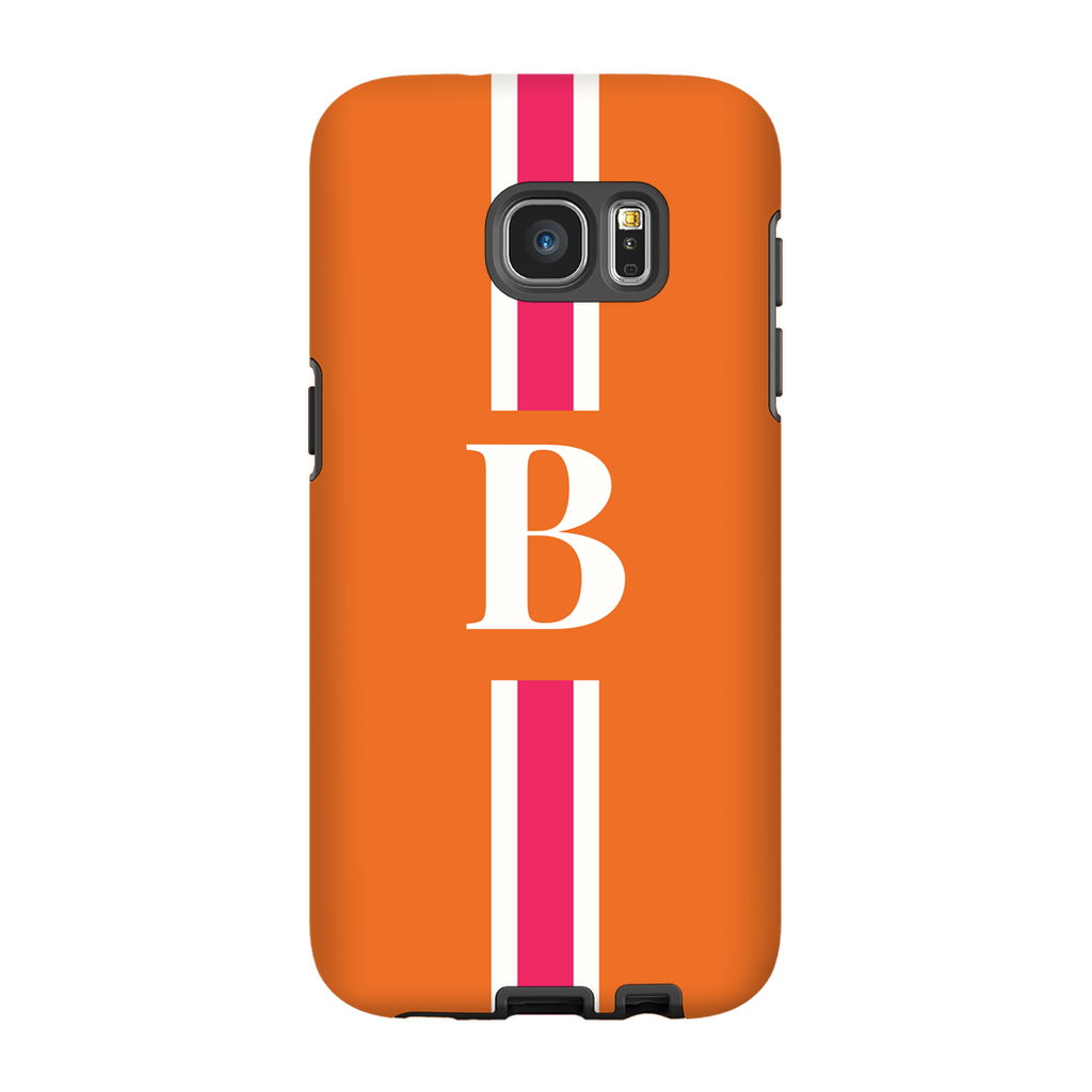 Pink/Orange Monogrammed Phone Case
