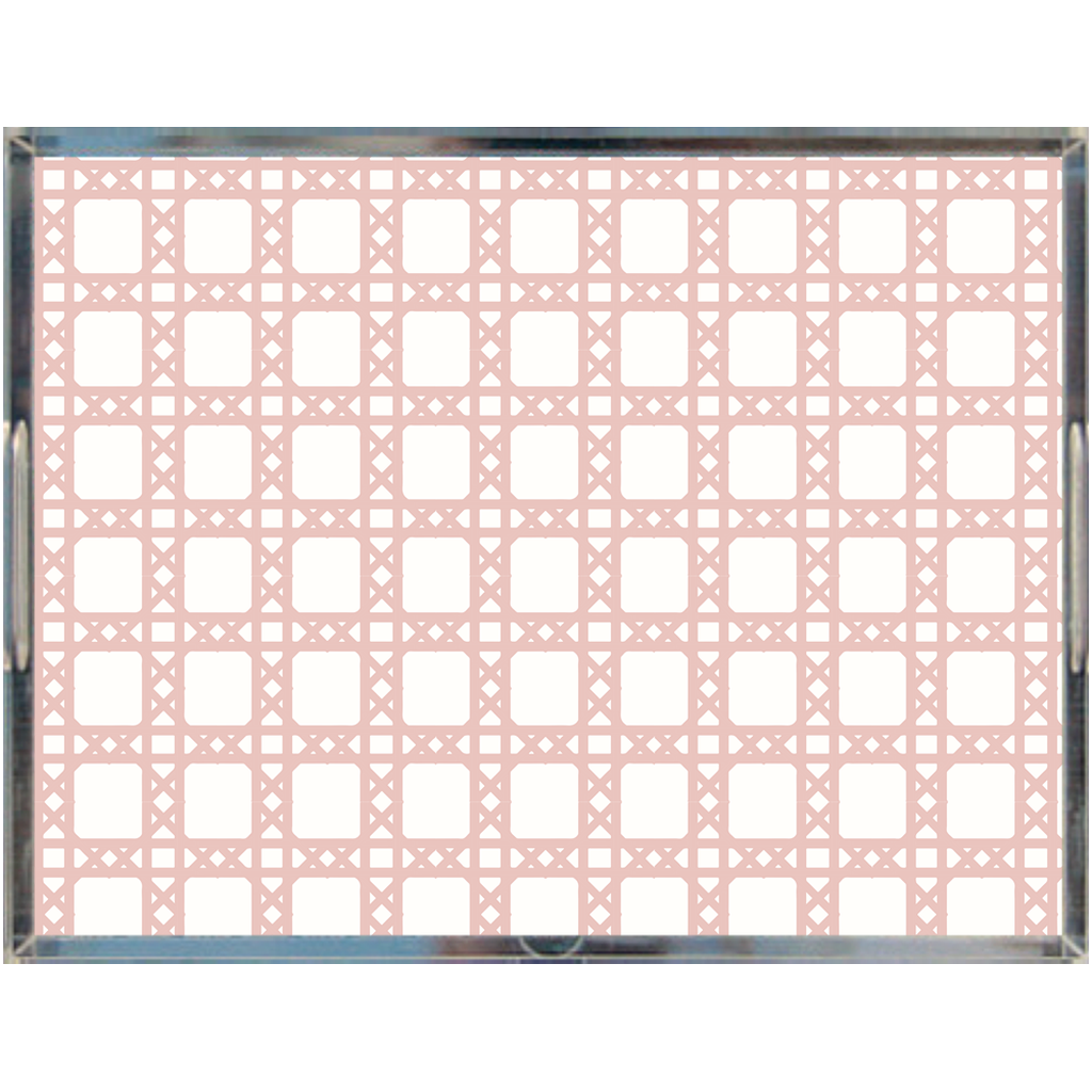 Acrylic Tray - Chippendale Pink