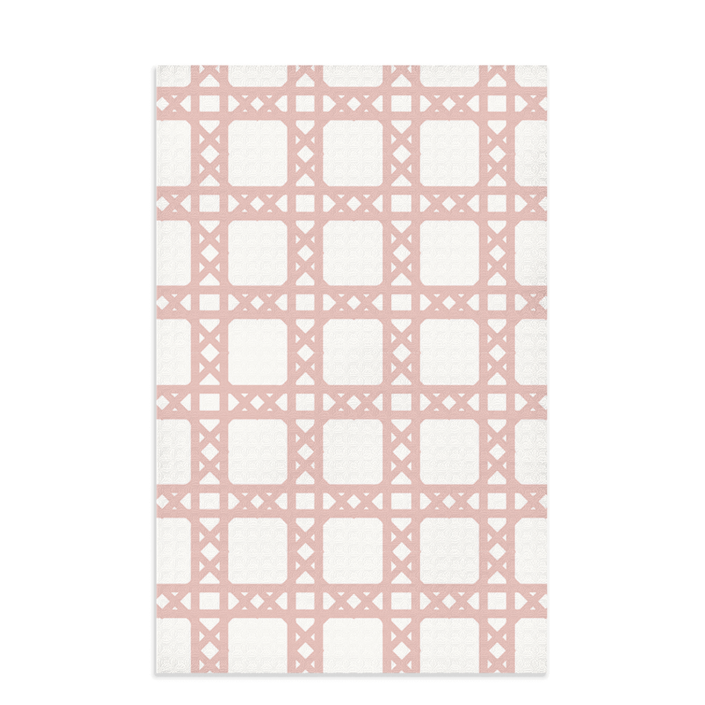 Chippendale Dish Towel - Pink Chippendale