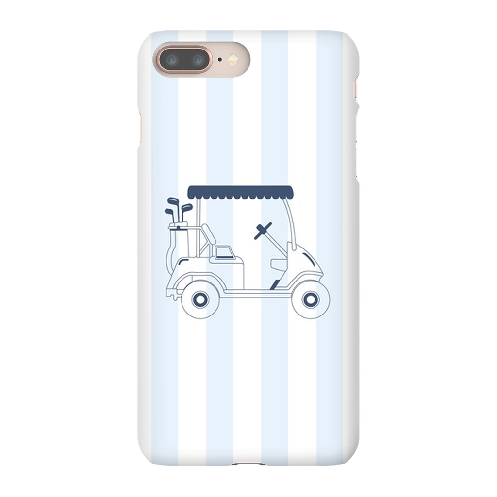 Blue Stripes Golf Cart Phone Case