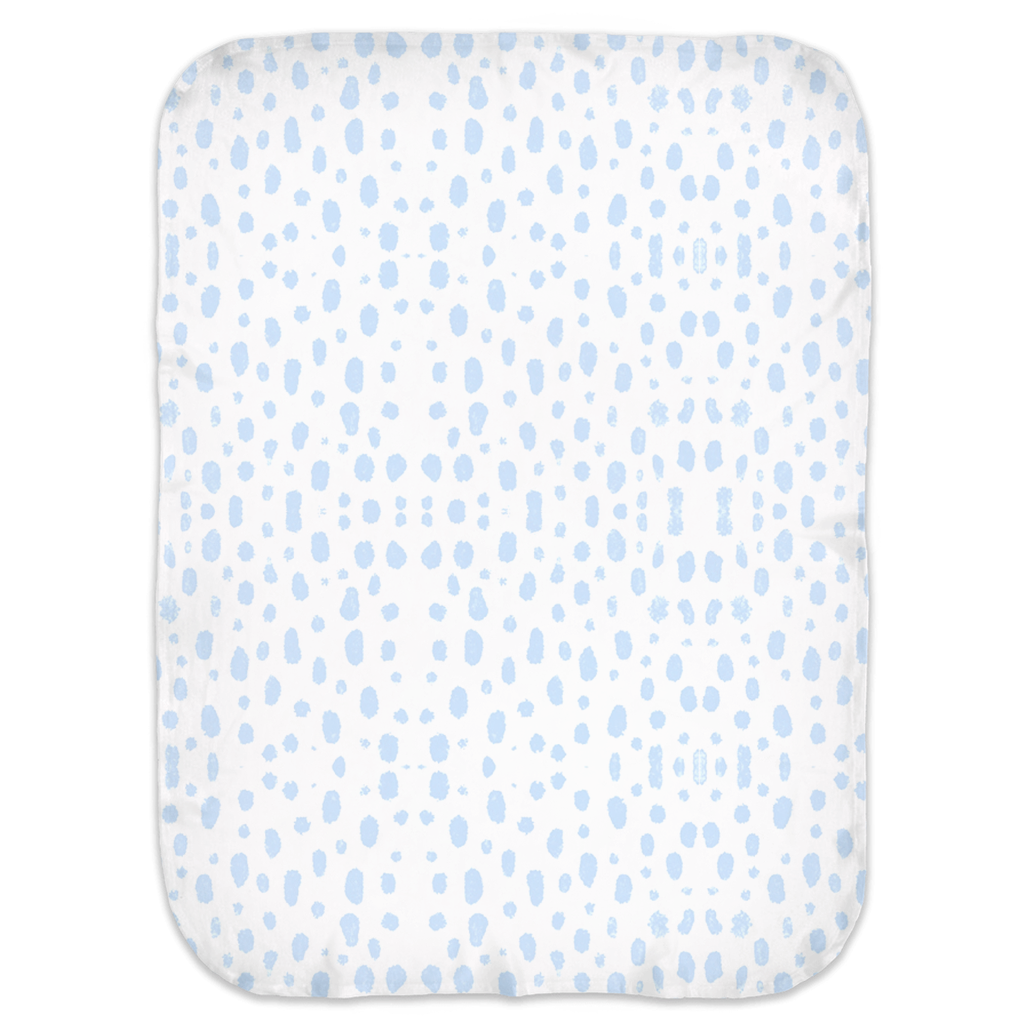 Swaddle Blanket Spots on Spots Blue