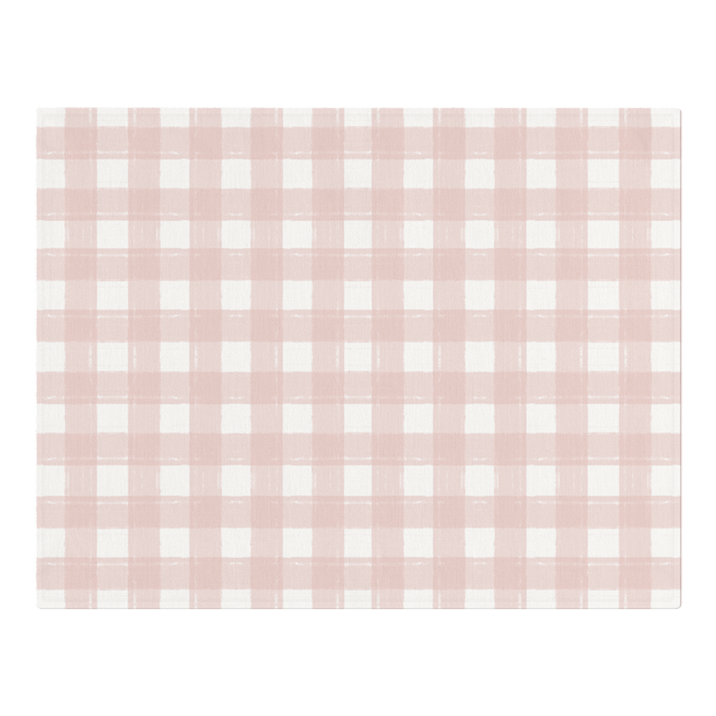 Woven Placemat - Gingham Pink