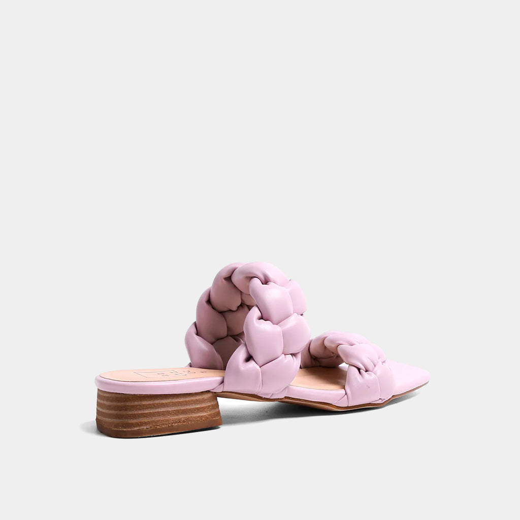 Cancan Braided Strap Sandals - Lilac