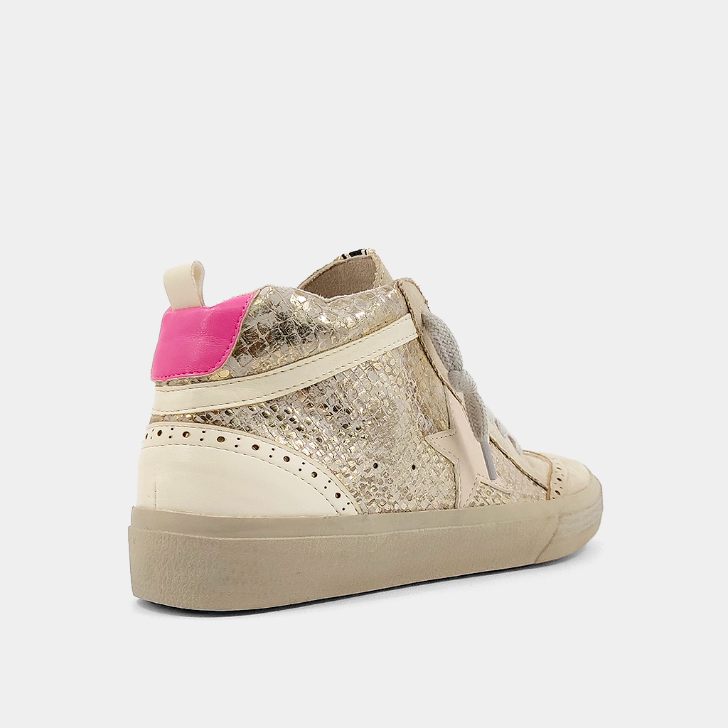 Paulina Snake Star Sneakers - Gold