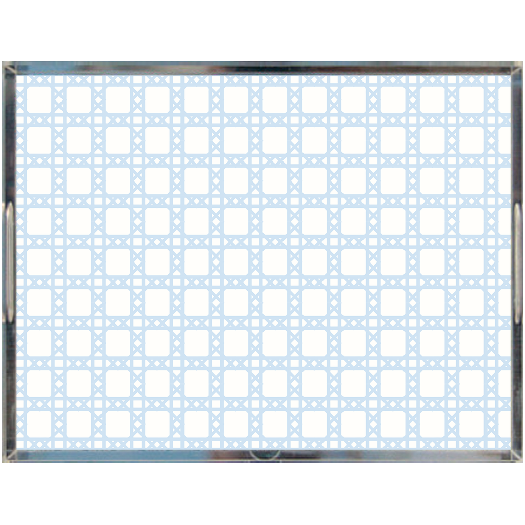 Acrylic Tray - Chippendale Light Blue