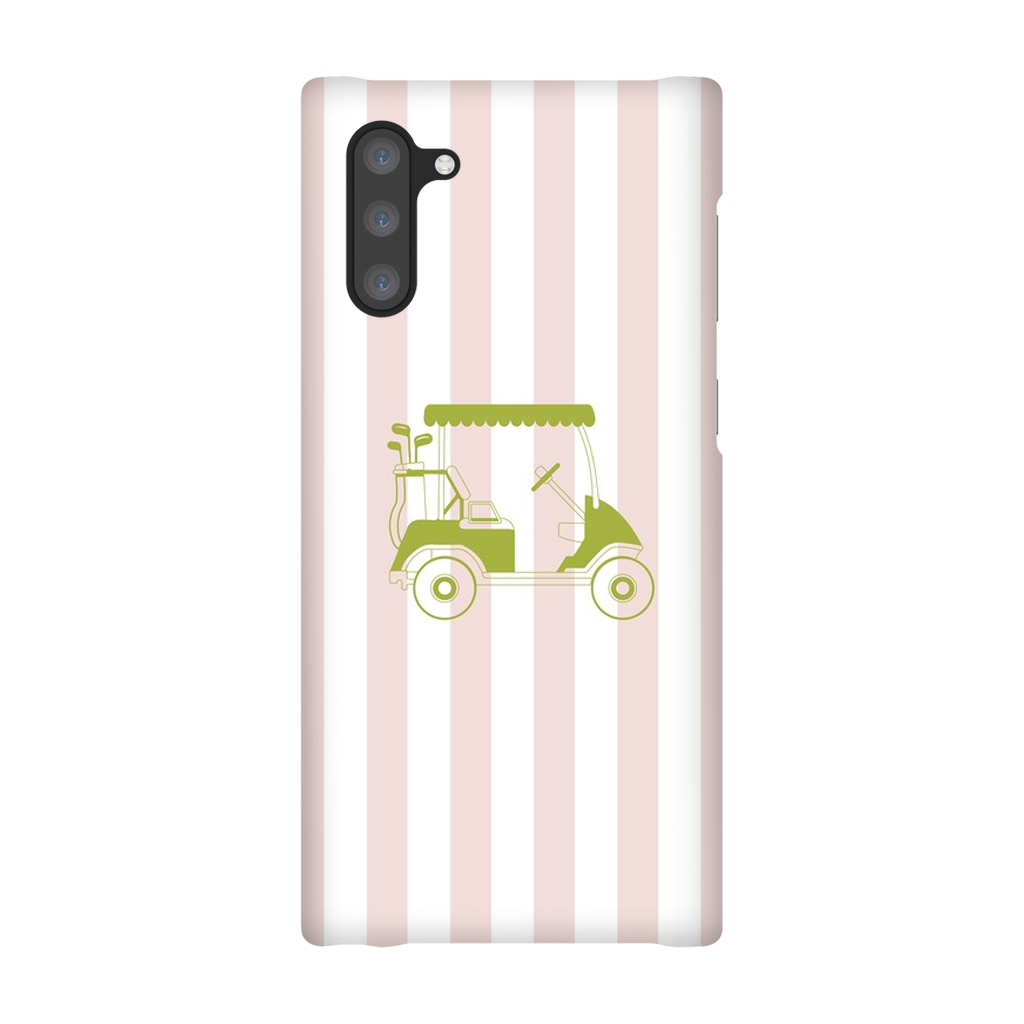 Pink Stripes Golf Cart Phone Case