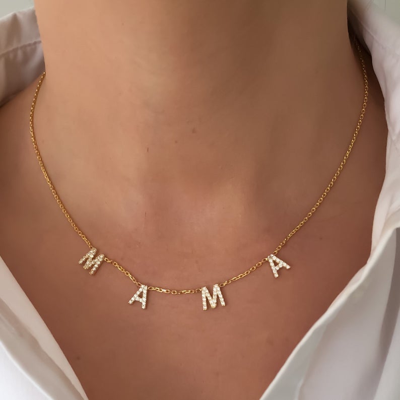 Custom Name Necklace -Anna/Mama/Hannah