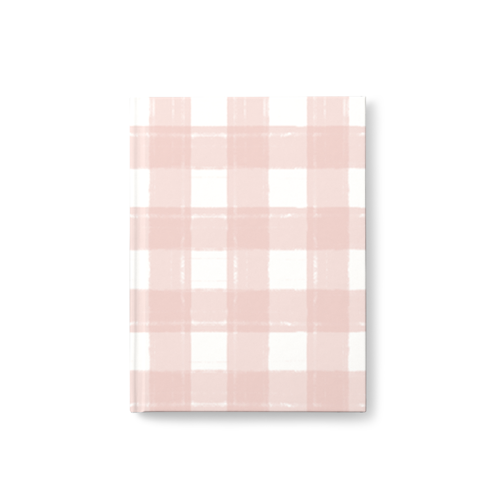 Pink Gingham Notebook