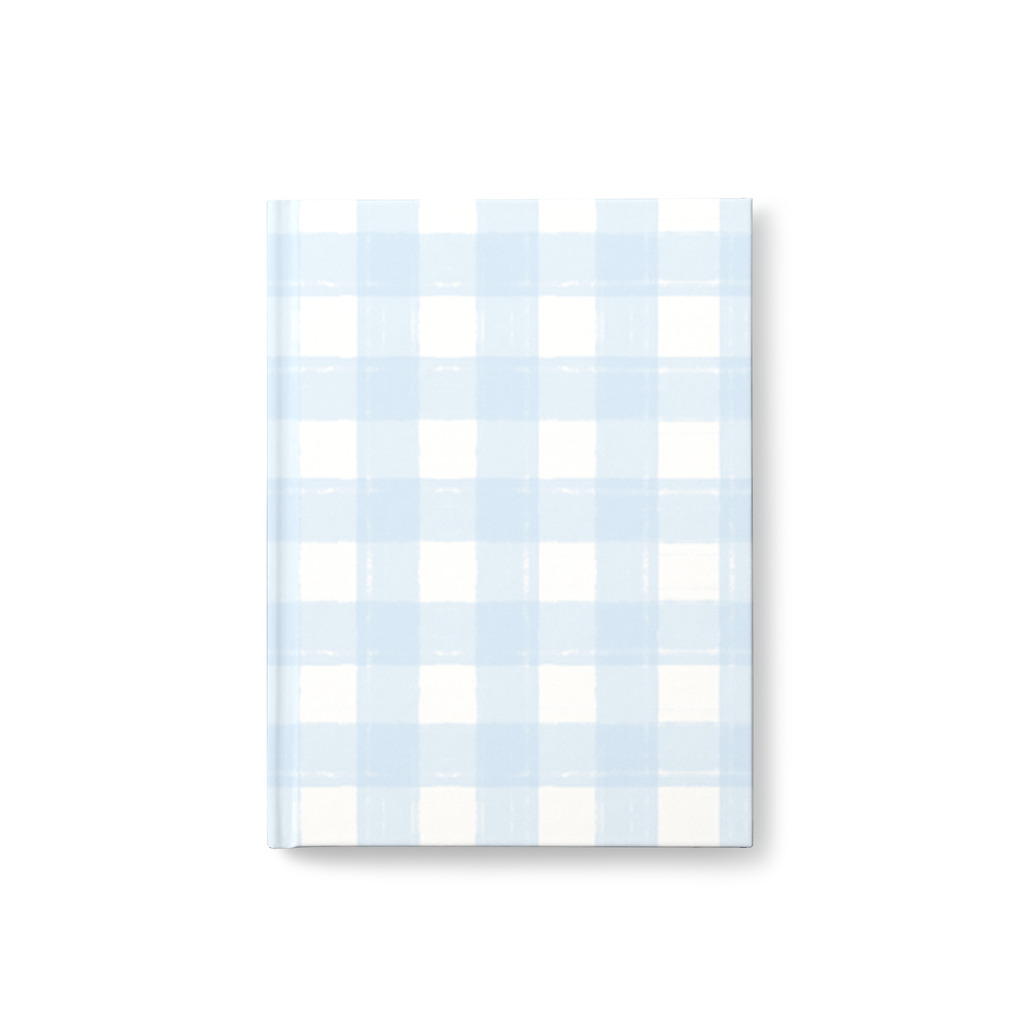 Gingham Light Blue Notebook
